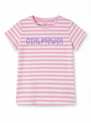 NAME IT Girls Striped Short-Sleeve T-Shirt