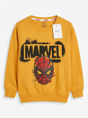 Boys' Yellow Marvel Spider-Man Graphic Sweatshirt – Next