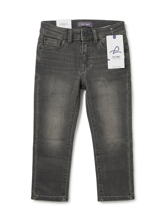 DL1961 Kids' Charcoal Grey Denim Jeans | Premium Stretch Denim