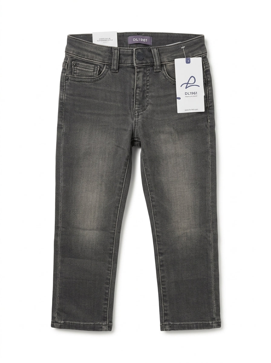 Kids' Charcoal Grey Denim Jeans | Premium Stretch Denim