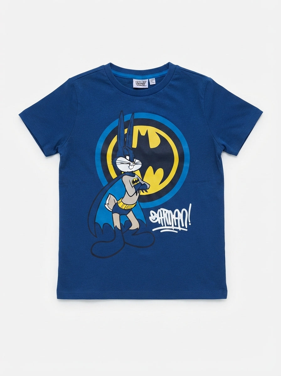 Kids' Bugs Bunny as Batman Graphic T-Shirt – Royal Blue