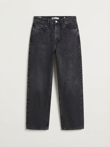 Vailent Relaxed High-Rise Baggy Fit Denim Jeans in Washed Black