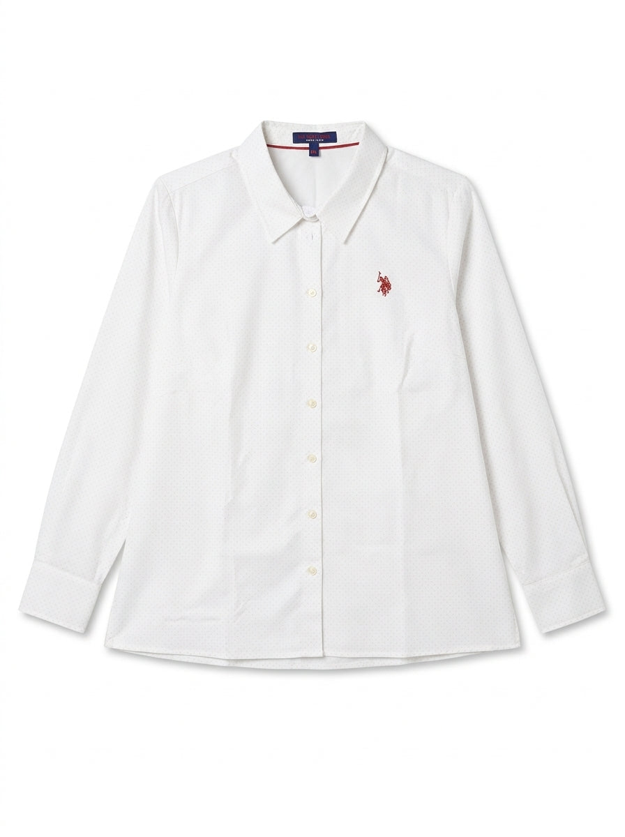 Women's Pink Micro-Dot Shirt
