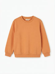 IMPORTED BOYS AND GIRLS Classic Solid Mustard Crewneck Sweatshirt | Casual Pullover