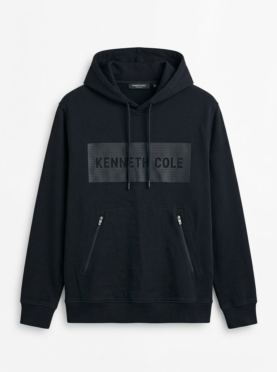 Men Kenneth Cole Mesh Logo Tech Hoodie