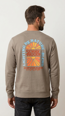 BLEND MENS BHSUN NATURE BACKPRINT SWEATSHIRT