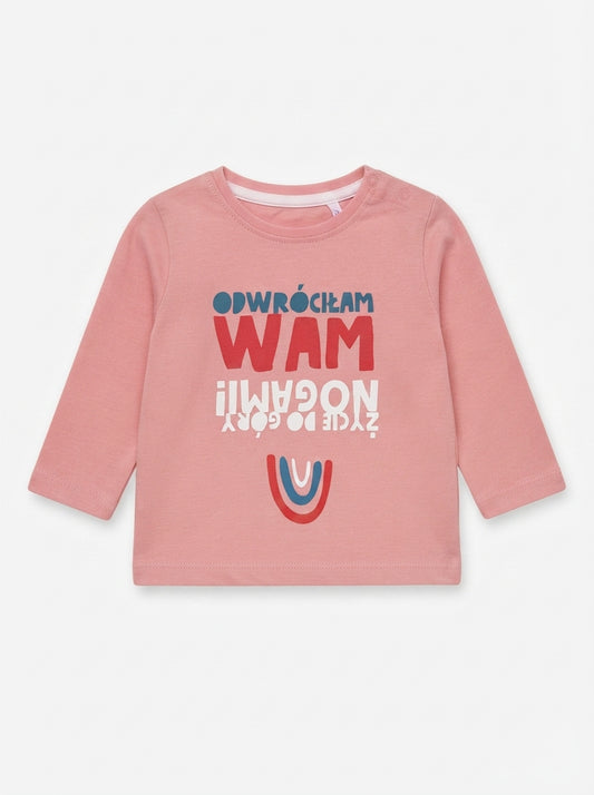 Kids' Slogan Print Long-Sleeve T-Shirt