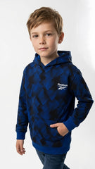 REEBOK BOYS PUZZLE ALL OVER PRINTED HOODIE