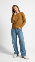 QR OAKRIDGE Womens Knit Crew Sweatshirt