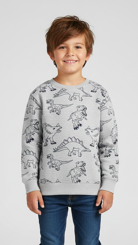 BLUE SEVEN BOYS DINO PRINTED SWEATSHIRT