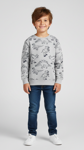 BLUE SEVEN BOYS DINO PRINTED SWEATSHIRT