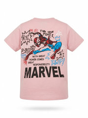 Kids' Marvel Spider-Man Short-Sleeve T-Shirt - Light Pink