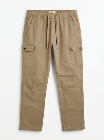 Imported Premium Men's Khaki Cargo Trouser