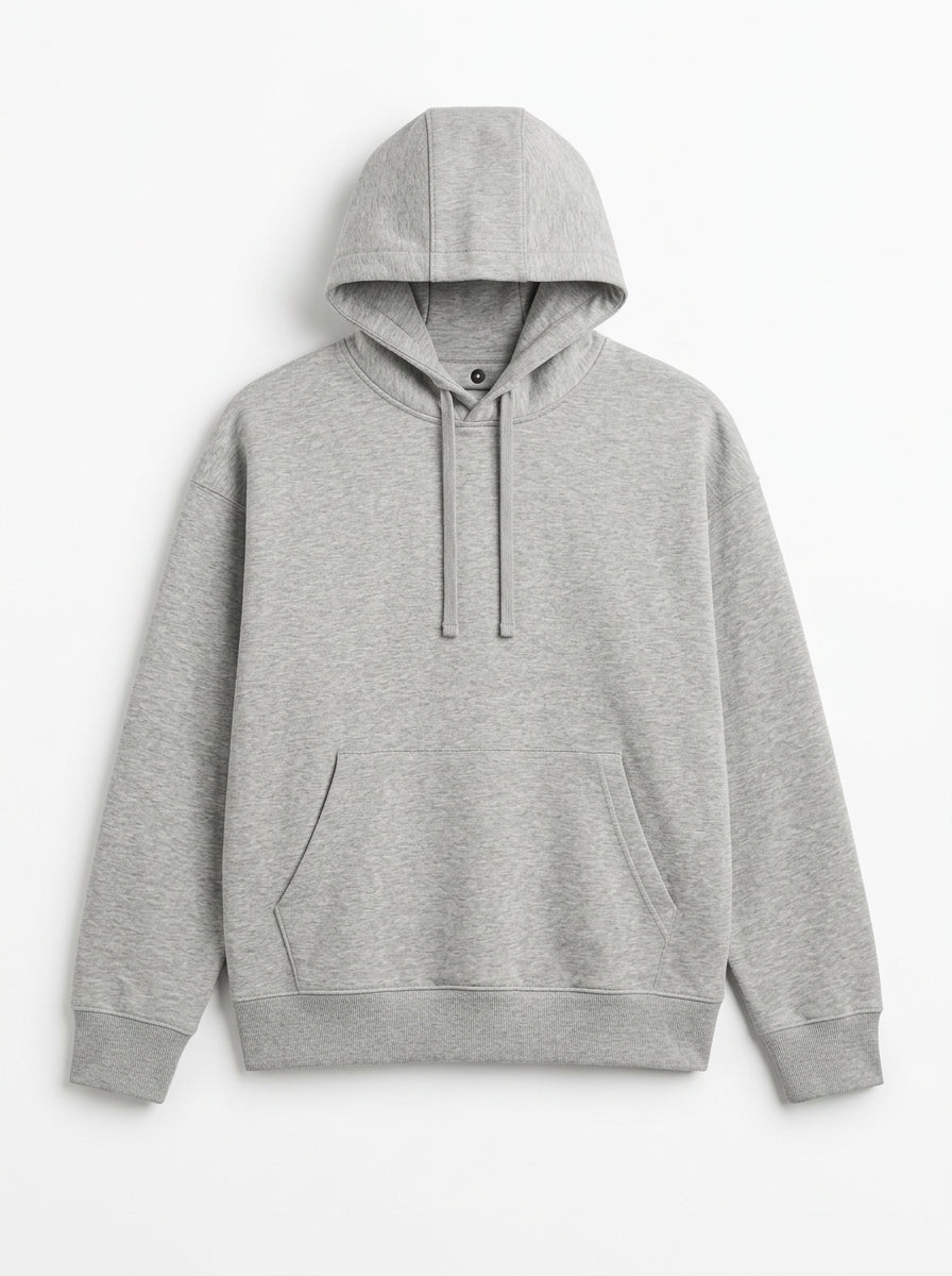 PB Men Essential Heavyweight Heather Grey Hoodie