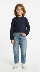 YOUTH A+ GIRLS CROPPED POLO