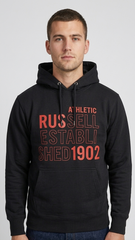 RUSSELL ATHLETIC MENS PRINTED PULL OVER HOODIE