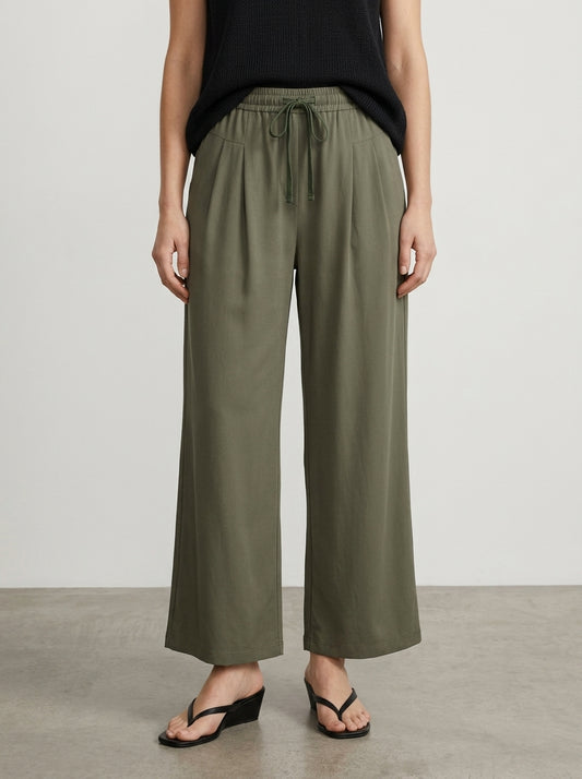 Women's Wide-Leg Drawstring Lounge Pants