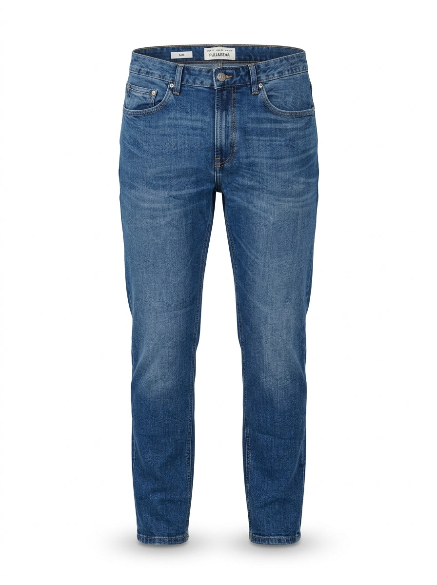 Men’s Slim Fit Medium Blue Denim Jeans