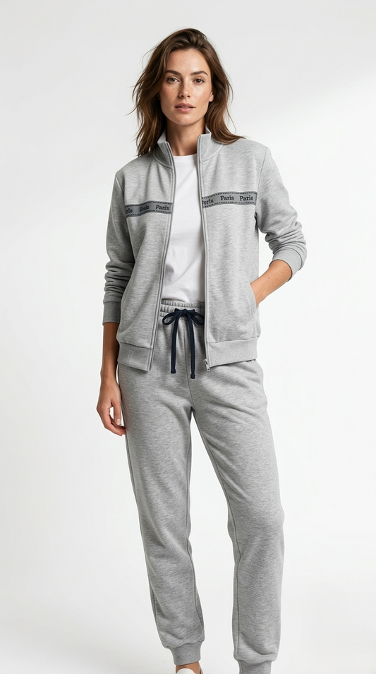 YANKEE COTTON WOMENS ZIPPER TRACKSUIT