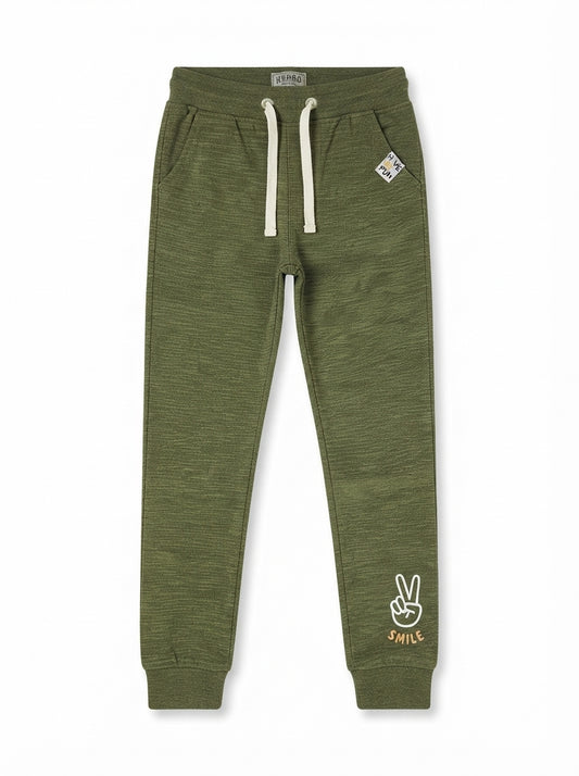 Boys Olive Green Joggers | Comfortable Kids Sweatpants & Casual Pants