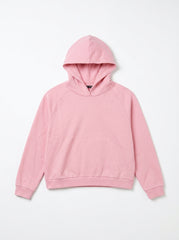 Women's Essential Plain Pullover Hoodie – Blush Pink