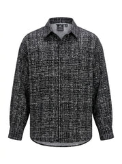 Women’s Abstract Print Long-Sleeve Shirt