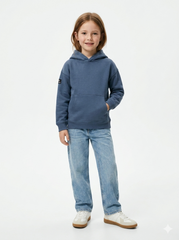 LEFTIES GIRLS BASIC HOODED PULLOVER