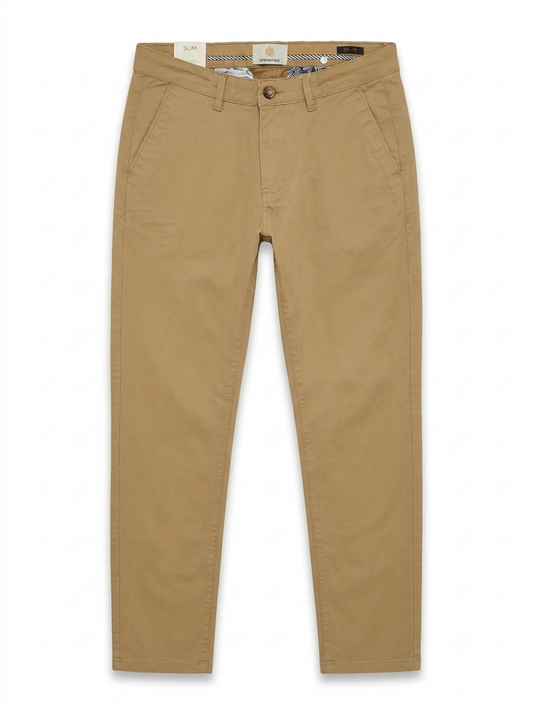 Springfield Men Slim Fit Cotton Pants
