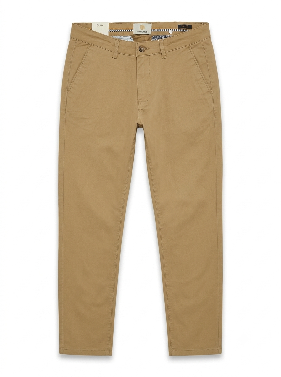 Men Slim Fit Cotton Pants