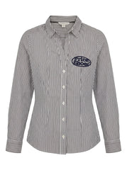 Women's Black Striped Long Sleeve Shirt