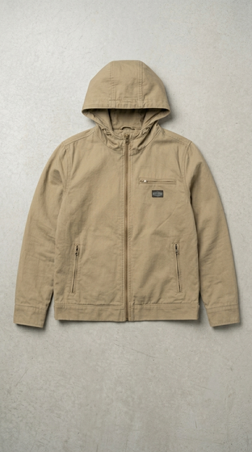 TEDDY SMITH WOMENS HOODED DENIM JACKETS