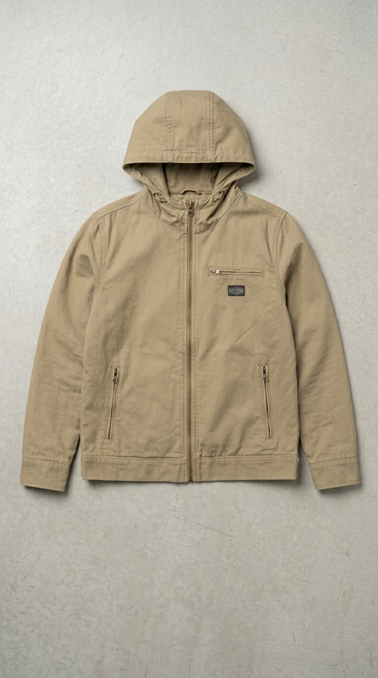 TEDDY SMITH WOMENS HOODED DENIM JACKETS