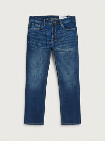 Men’s Straight Fit Medium Blue Denim Jeans
