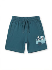 Boys' Graphic Print Casual Cotton Shorts | Iron-Fresh & Wrinkle-Free Look