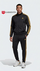 Mens Two Stripe Full Zip Tracksuit