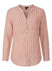 Women's Henley Shirt with Chest Pocket