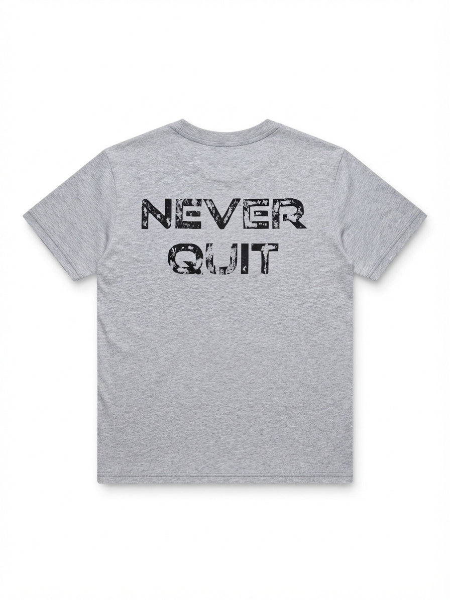 MENS Light grey melange short-sleeve crewneck t-shirt