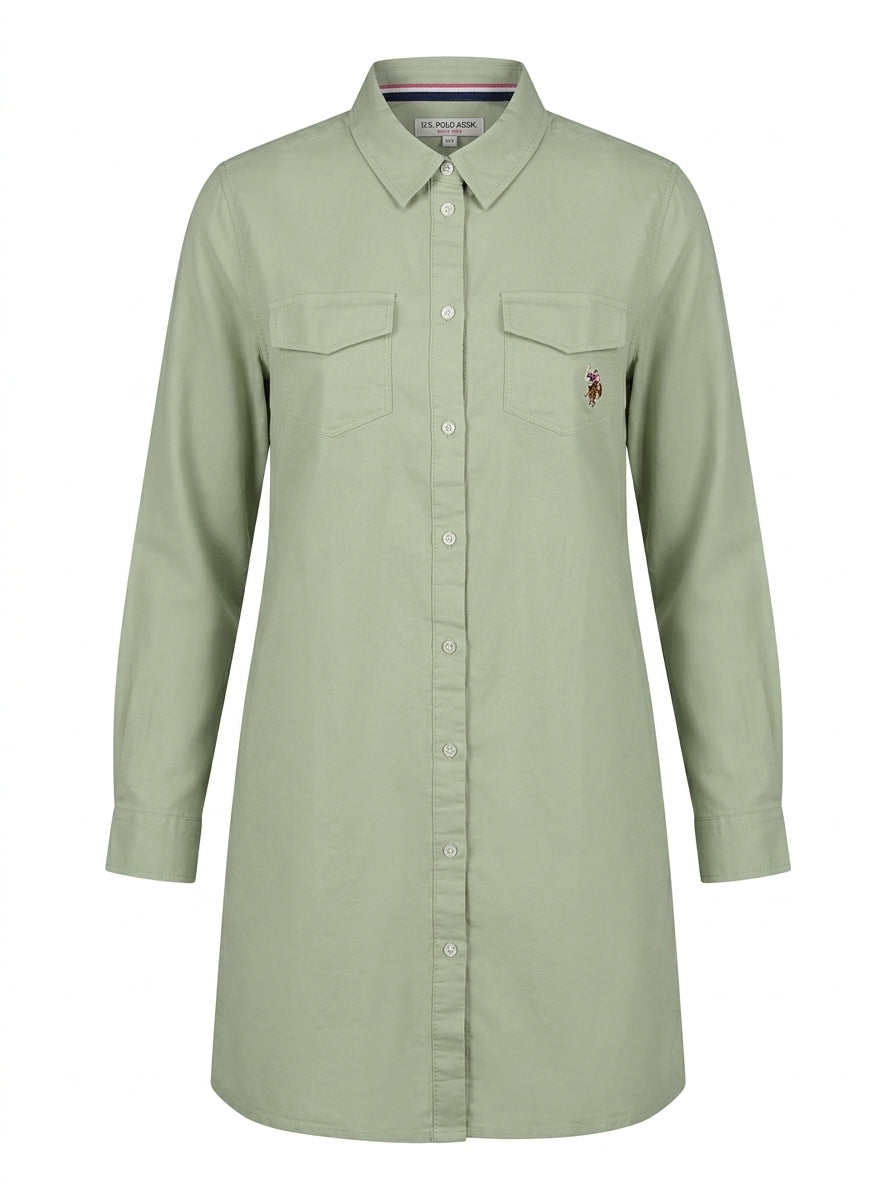 Women’s Sage Green Shirt Dress