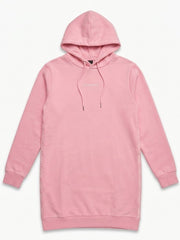 Women Cozy Longline Pullover Fleece Hoodie