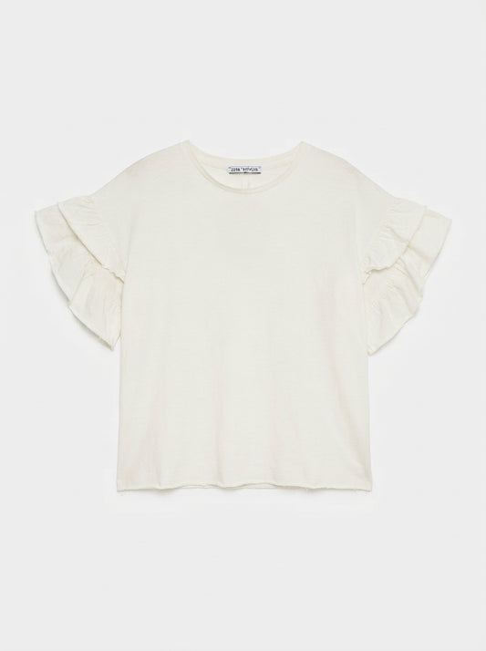 Women's Ruffle Short Sleeve Top
