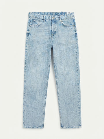 Men’s Loose Fit Light Acid Wash Denim Jeans