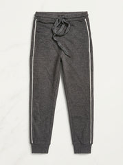 Charcoal Grey Side-Stripe Joggers | Casual Sweatpants