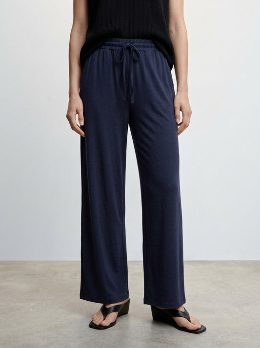 Women's Wide-Leg Drawstring Lounge Pants