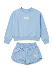 Girls' 2-Piece "Minimal Edition" Sweatshirt & Shorts Set
