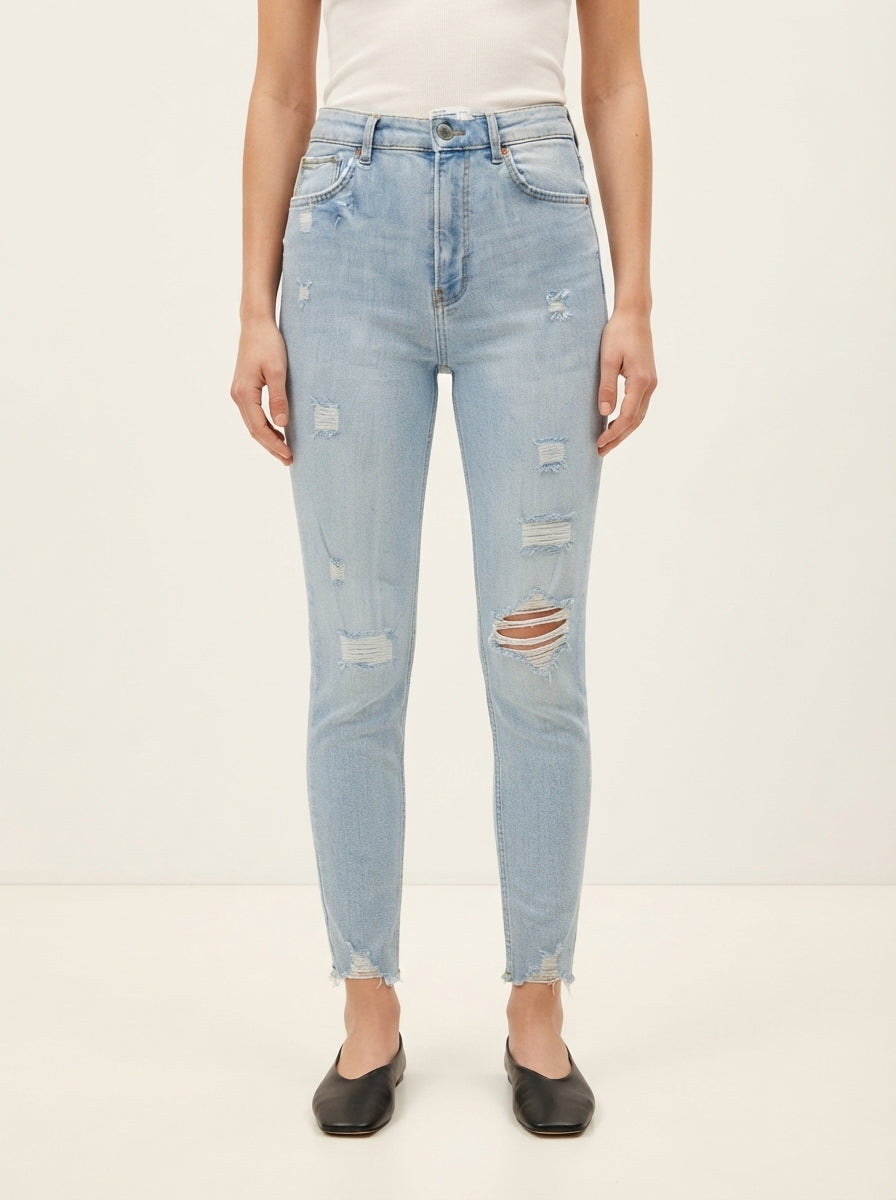 BSK SUPER HIGH-WAIST SKINNY JEANS