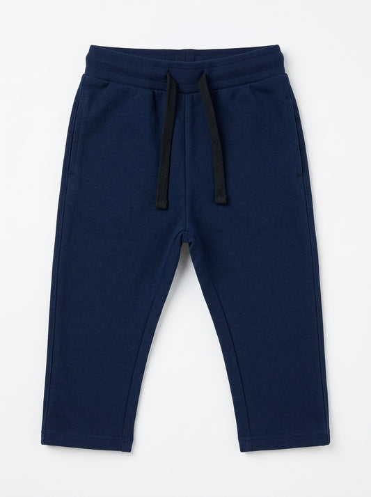 Kids’ Classic Navy Blue Jogger Pants – Soft Elastic Waistband Sweatpants with Drawstring