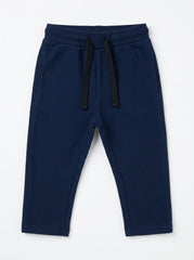 Kids’ Classic Navy Blue Jogger Pants – Soft Elastic Waistband Sweatpants with Drawstring