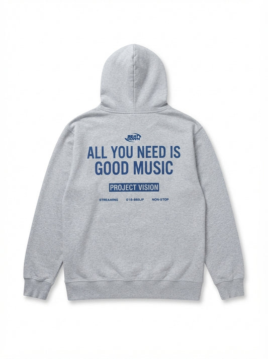 Beat Down Grey Graphic Hoodie | Men's Streetwear Pullover