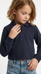 YOUTH A+ GIRLS CROPPED POLO