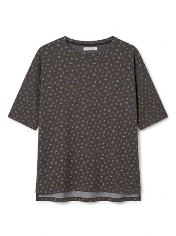 Oysho Women Floral Print Relaxed Fit T-Shirt